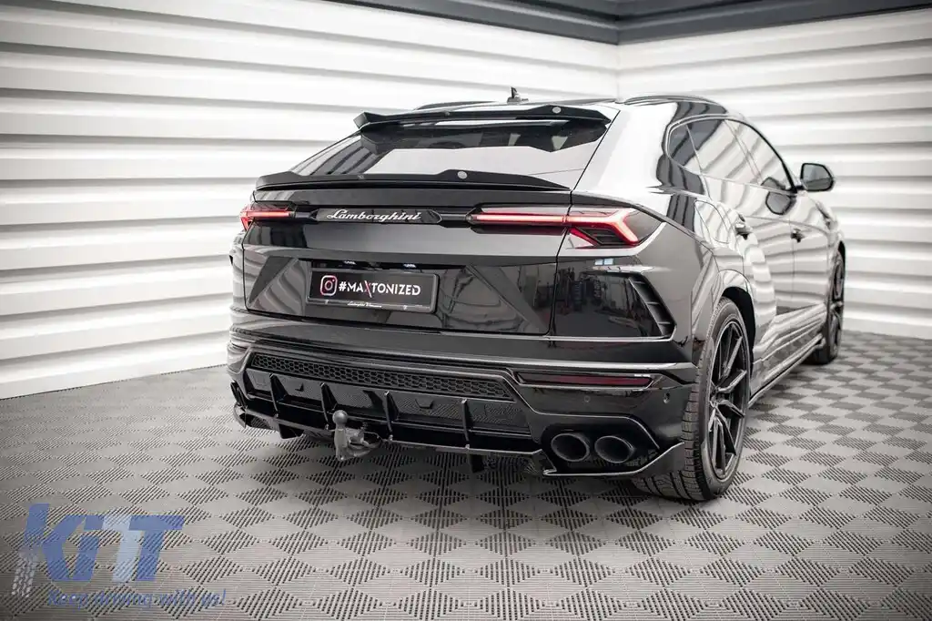 Spoiler Maxton Design potrivit pentru bara spate a Lamborghini Urus MK1 după 2018, lac negru-image-6237714