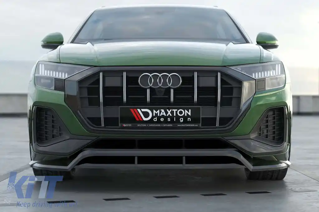 Spoiler Maxton Design potrivit pentru bara frontală a Audi Q8 după 2023, lac negru-image-6140304