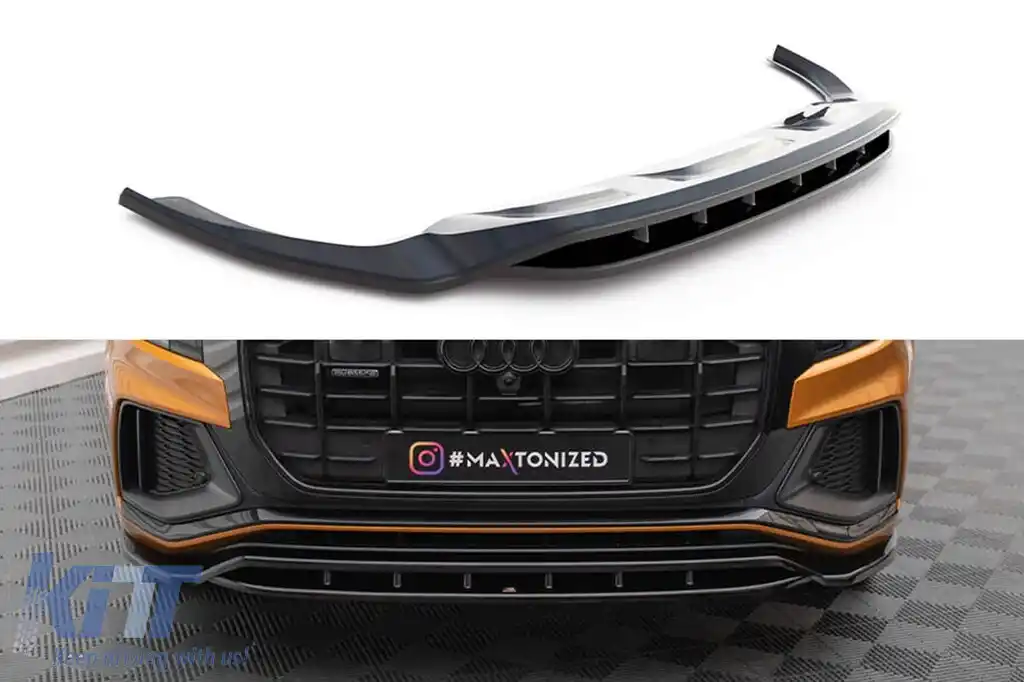 image-68-Spoiler Maxton Design potrivit pentru bara frontală S-Line pe Audi Q8 după 2018, culoare carbon