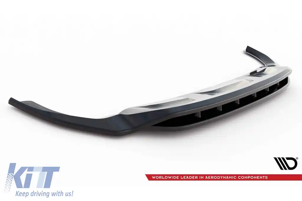 Spoiler Maxton Design potrivit pentru bara frontală S-Line pe Audi Q8 după 2018, culoare carbon-image-6140384