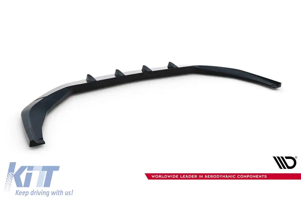 Spoiler Maxton Design potrivit pentru bara frontală a Audi S8, A8 S-Line D5 după 2021, lac negru-image-6140522