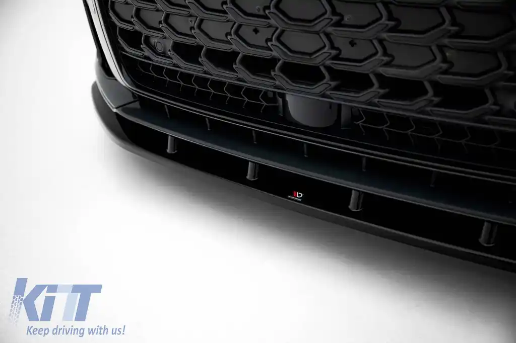 Spoiler Maxton Design potrivit pentru bara frontală a Audi S8, A8 S-Line D5 după 2021, lac negru-image-6140525