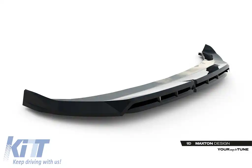 Spoiler Maxton Design potrivit pentru bara frontală a BMW X3 G45 cu pachet M după 2024, lac negru-image-6144099