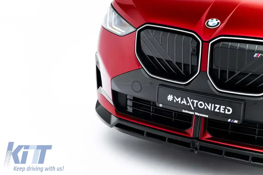 Spoiler Maxton Design potrivit pentru bara frontală a BMW X3 G45 cu pachet M după 2024, lac negru-image-6144104