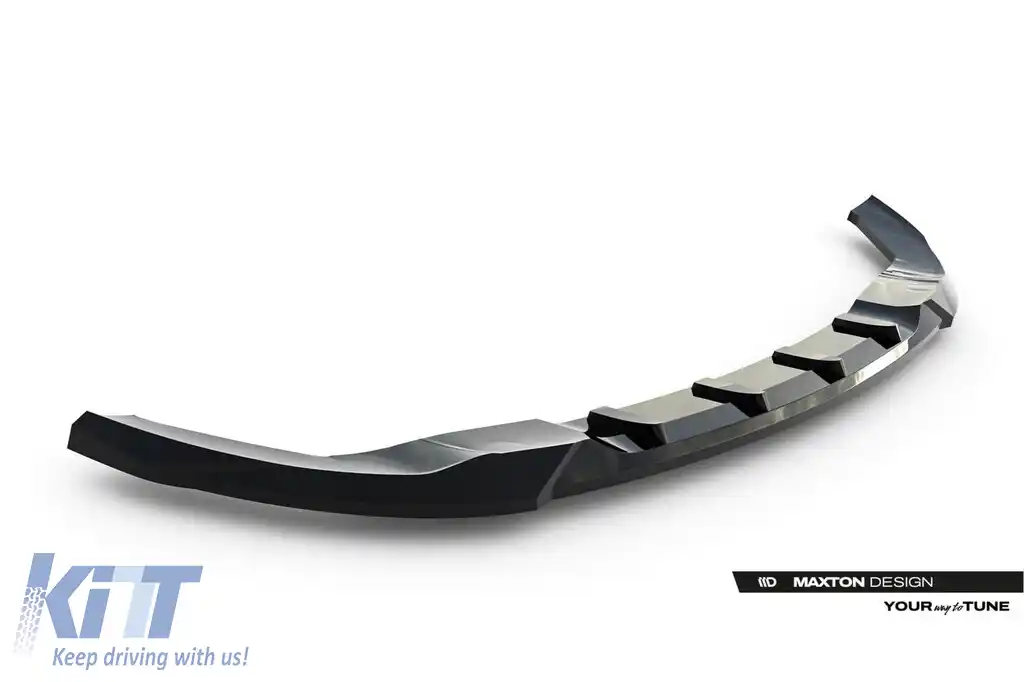 Spoiler Maxton Design potrivit pentru bara frontală SVR de la Land Rover Range Rover Mk2 Facelift 2018-2022, lac negru-image-6153186