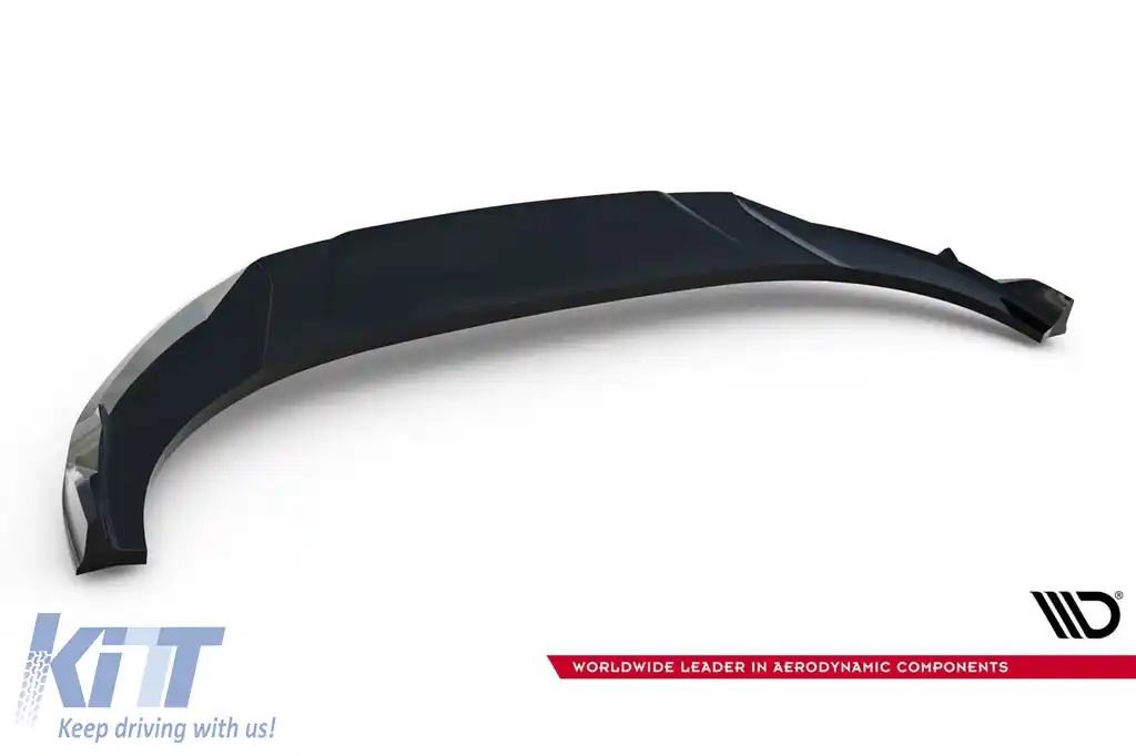 Spoiler Maxton Design potrivit pentru bara frontală a Audi RSQ8 după 2023, lac negru-image-6235861