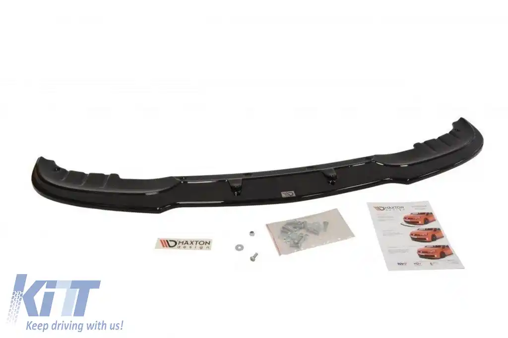 Spoiler Maxton Design potrivit pentru bara frontală standard a BMW Seria 5 GT F07 2009-2013, negru mat