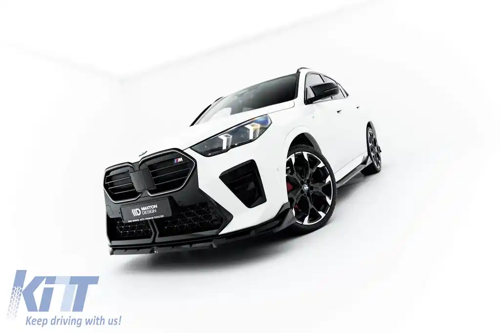 Spoiler Maxton Design potrivit pentru bara frontală a BMW X2 U10 cu pachet M după 2023, lac negru-image-6236274