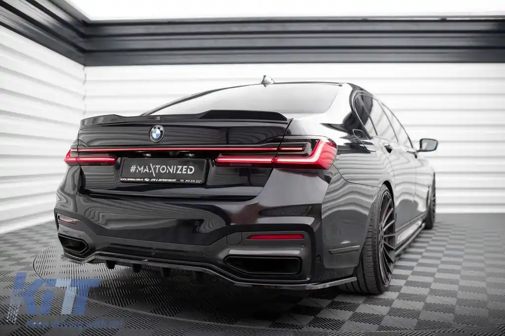 Spoiler Maxton Design potrivit pentru BMW Seria 7 G11 cu pachet M 2015-2022, lac negru-image-6236216