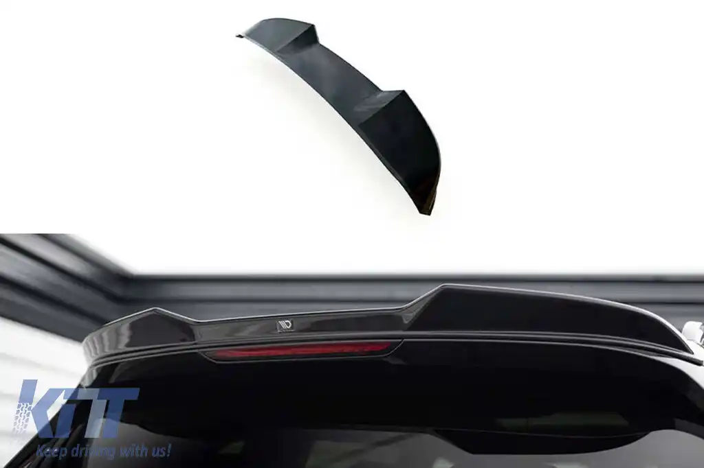 Spoiler Maxton Design potrivit pentru BMW X7 G07 cu pachet M după 2022, lac negru