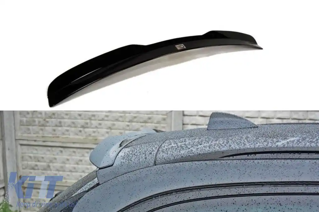 Spoiler Maxton Design potrivit pentru portbagaj pentru BMW Seria 5 F11 după 2011, lac negru
