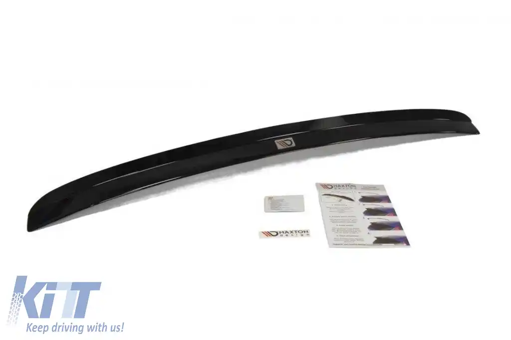 Spoiler Maxton Design potrivit pentru portbagaj pentru BMW Seria 5 E61 2003-2010, lac negru-image-6143796