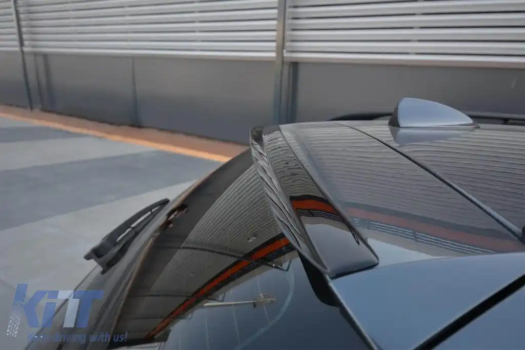 Spoiler Maxton Design potrivit pentru portbagaj pentru BMW Seria 5 E61 2003-2010, lac negru-image-6143800