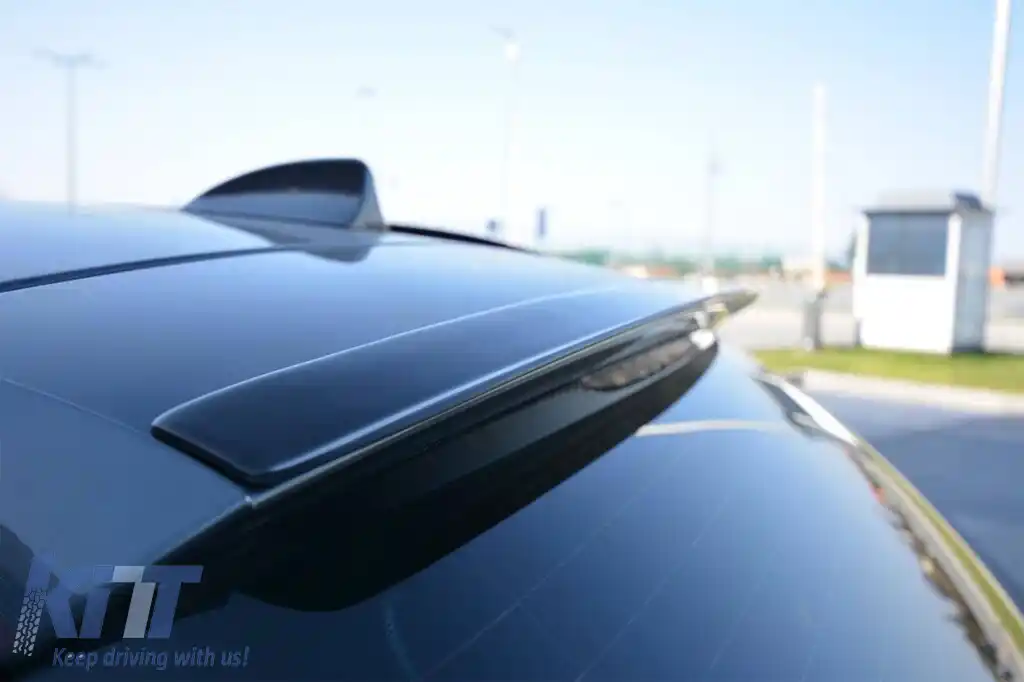 Spoiler Maxton Design potrivit pentru portbagaj pentru BMW Seria 5 E61 2003-2010, lac negru-image-6143801