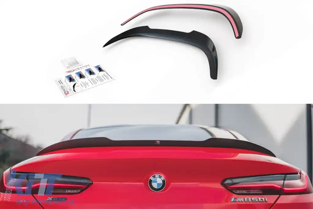 Spoiler Maxton Design potrivit pentru portbagajul BMW M850I G15 după 2018, negru mat