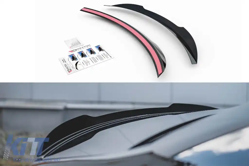 Spoiler Maxton Design tip A Design potrivit pentru portbagajul Mercedes CLS C257 după 2018, lac negru