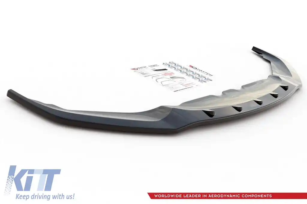 Spoiler Maxton Design versiunea 1 potrivit pentru bara frontală a BMW M850I G15 după 2018, lac negru