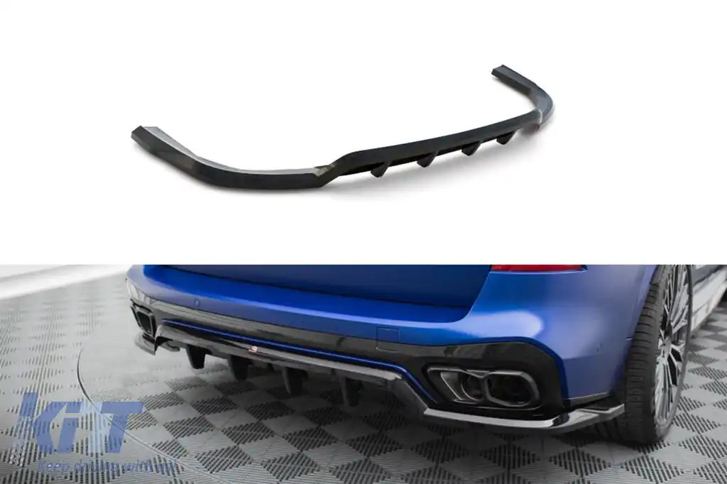 image-57-Spoiler Maxton Design versiunea 1 potrivit pentru bara de protecție M din spate pe BMW X5 Face cu pachet M după 2023, lac negru