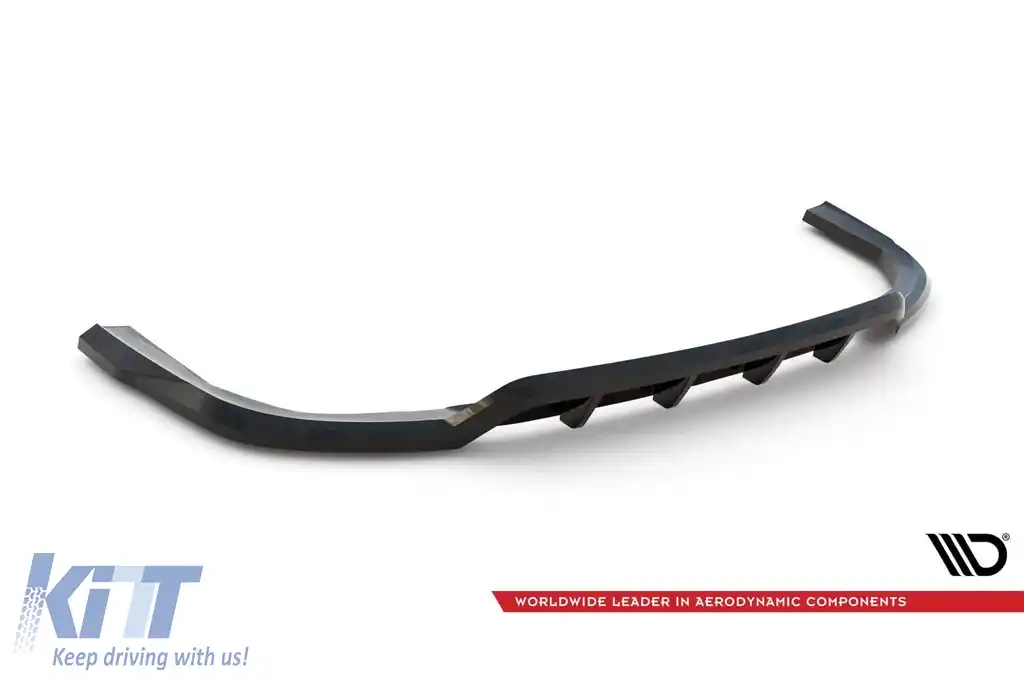 Spoiler Maxton Design versiunea 1 potrivit pentru bara de protecție M din spate pe BMW X5 Face cu pachet M după 2023, lac negru-image-6144164