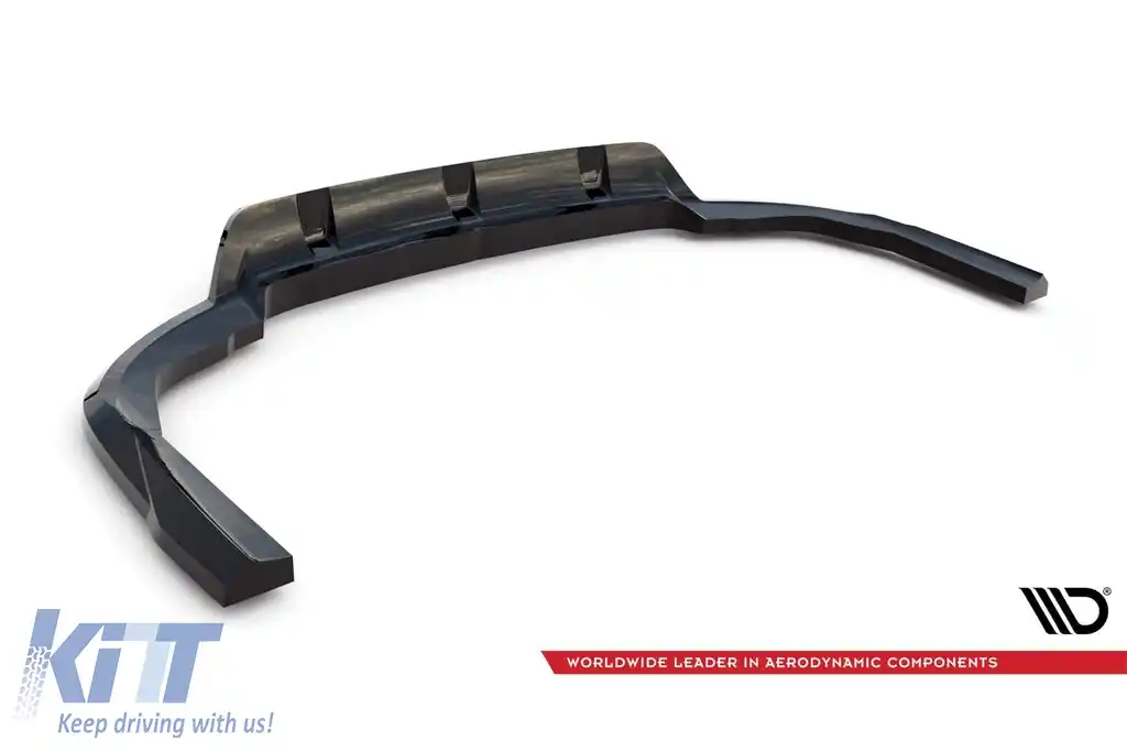 Spoiler Maxton Design versiunea 1 potrivit pentru bara de protecție M din spate pe BMW X5 Face cu pachet M după 2023, lac negru-image-6144165