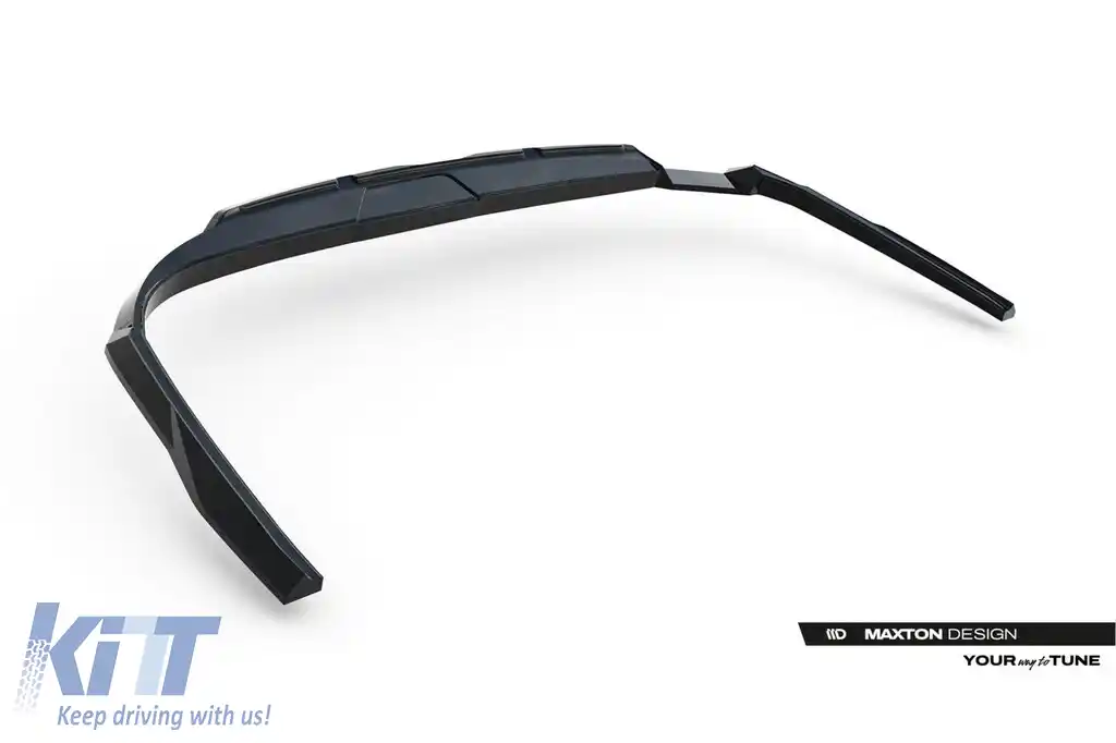 Spoiler Maxton Design versiunea 1 potrivit pentru bara de protecție S-line din spate a Audi A6 S-line C9 Avant după 2025, lac negru-image-6235624