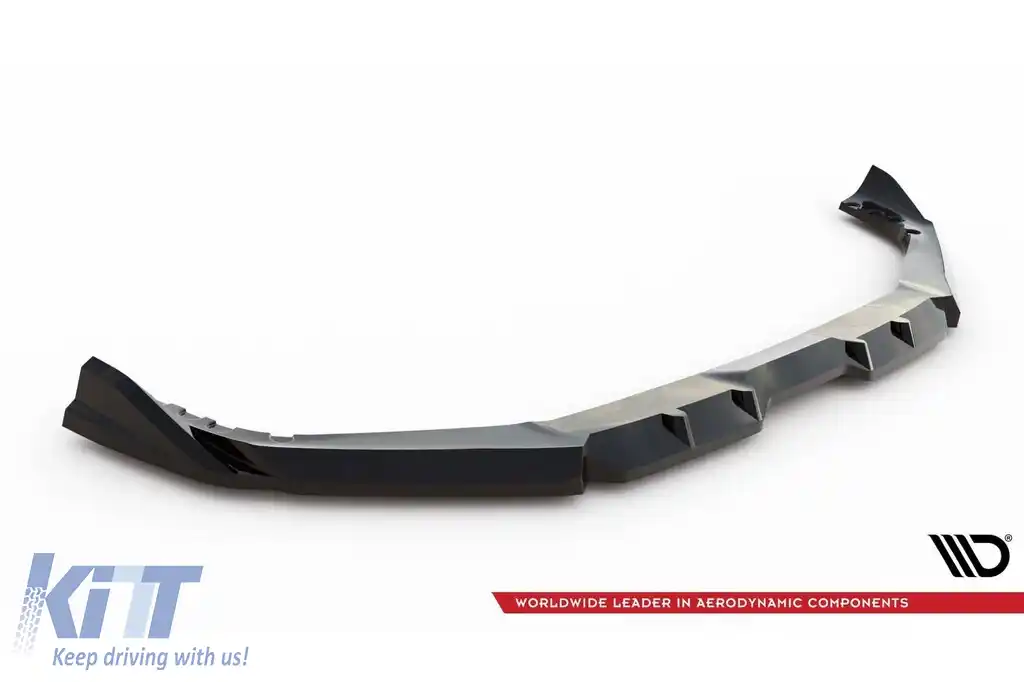 Spoiler Maxton Design versiunea 1 potrivit pentru bara frontală a BMW X5 M F95 după 2023, lac negru-image-6236374
