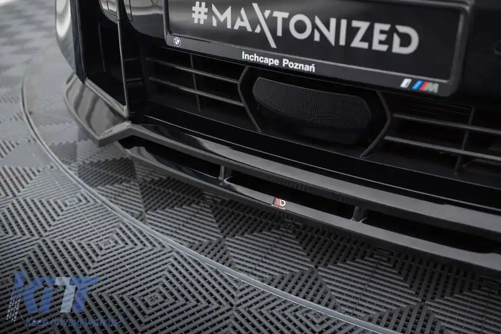 Spoiler Maxton Design versiunea 1 potrivit pentru bara frontală a BMW XM G09 după 2022, lac negru-image-6236451