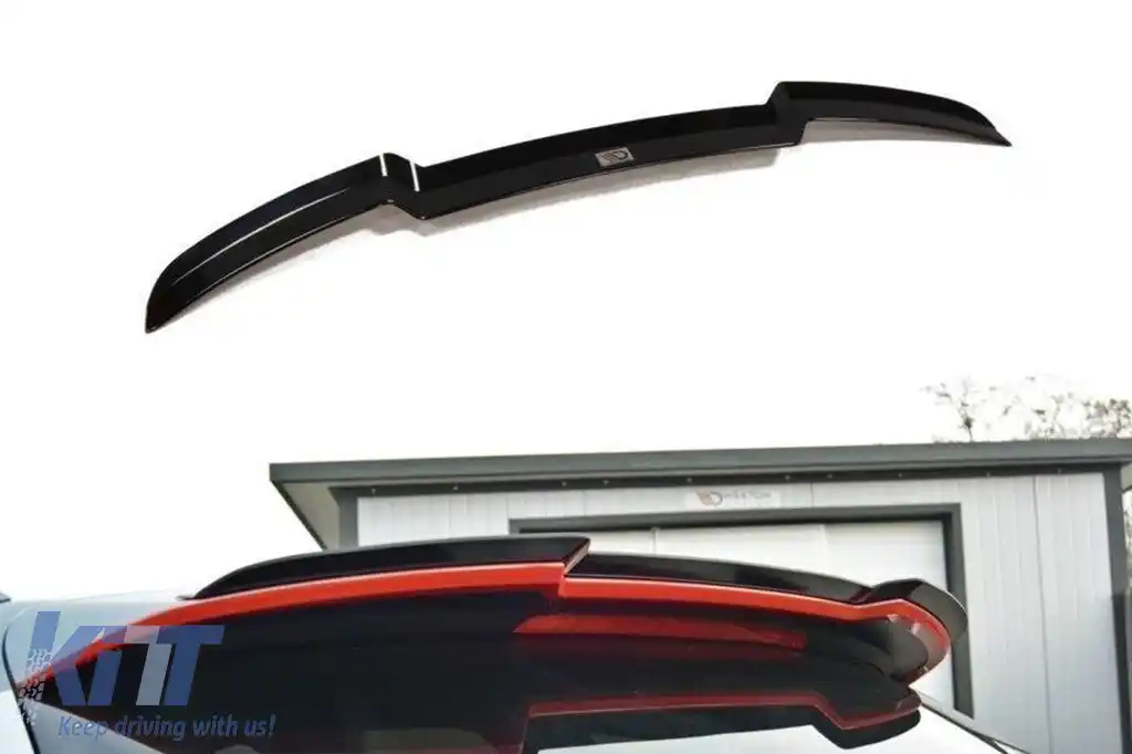 Spoiler Maxton Design versiunea 1 tip RS6 potrivit pentru Audi A6 C7 Avant 2013-2017, lac negru