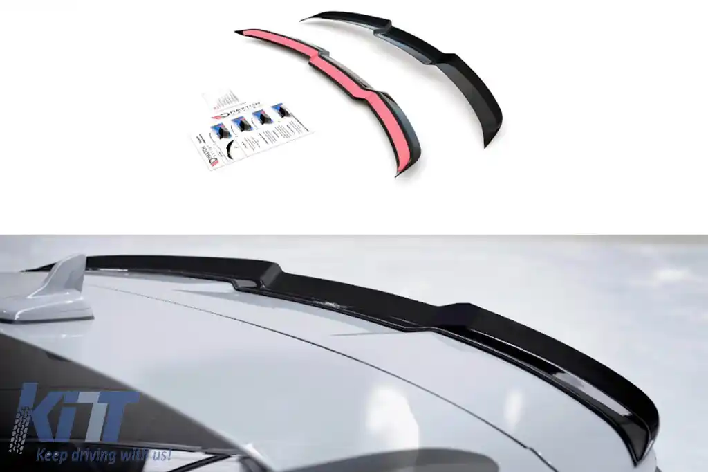image-51-Spoiler Maxton Design versiunea 1 tip RS6 potrivit pentru Audi RS6 C8 portbagaj după 2019, lac negru