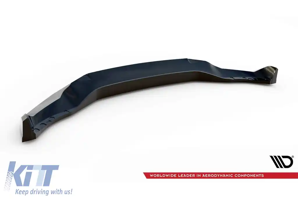 Spoiler Maxton Design versiunea 2 potrivit pentru bara de protecție frontală M pe BMW X5 G05 Face după 2023, lac negru-image-6144159