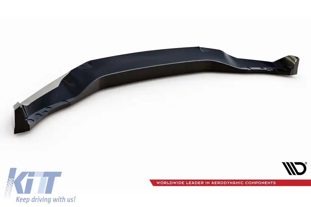 Spoiler Maxton Design versiunea 2 potrivit pentru bara frontală a BMW X5 G05 cu pachet M 2018-2023, lac negru-image-6144183