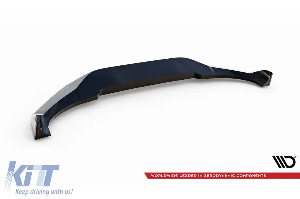 Spoiler Maxton Design versiunea 2 potrivit pentru bara de protecție frontală M a BMW X6 G06 după 2023, lac negru-image-6144249