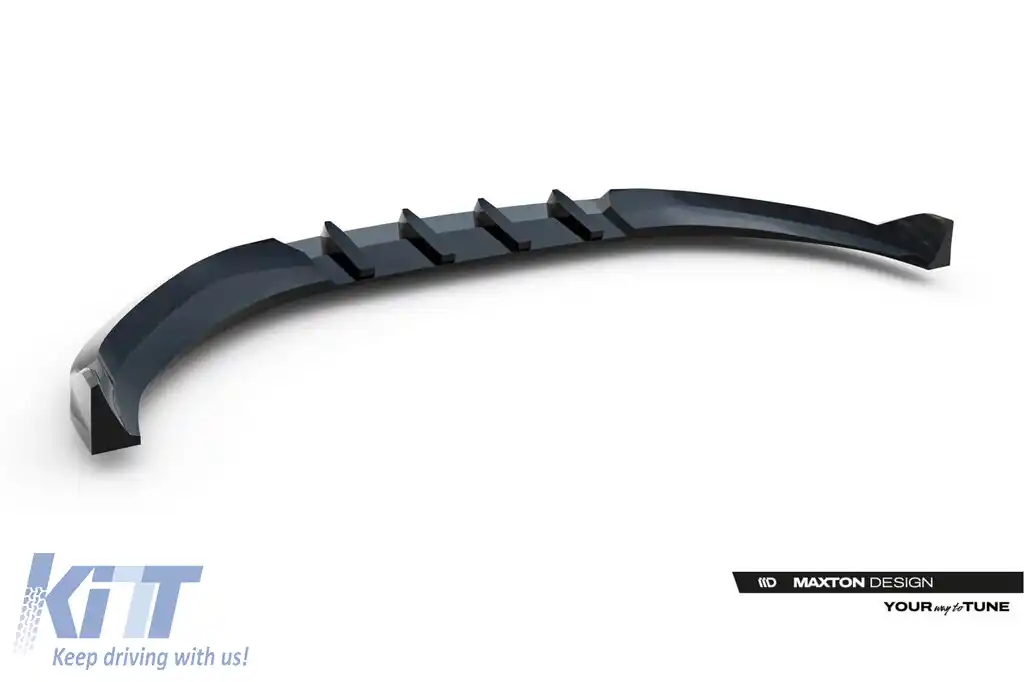 Spoiler Maxton Design versiunea 2 potrivit pentru bara de protecție frontală S-line a Audi A6 S-Line C9 Avant după 2025, lac negru-image-6235603