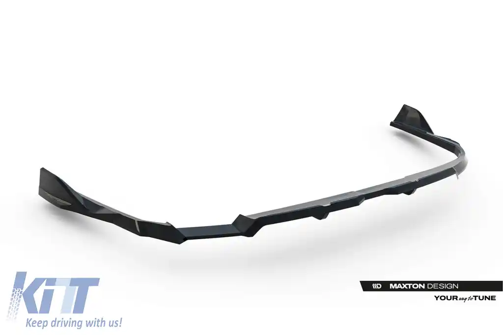 Spoiler Maxton Design versiunea 2 potrivit pentru bara de protecție S-line din spate pe Audi A6 S-Line C9 Avant după 2025, lac negru-image-6235633