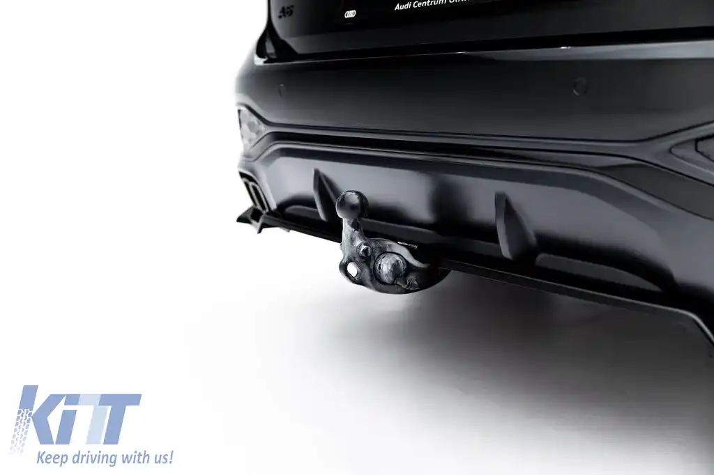 Spoiler Maxton Design versiunea 2 potrivit pentru bara de protecție S-line din spate pe Audi A6 S-Line C9 Avant după 2025, lac negru-image-6235640