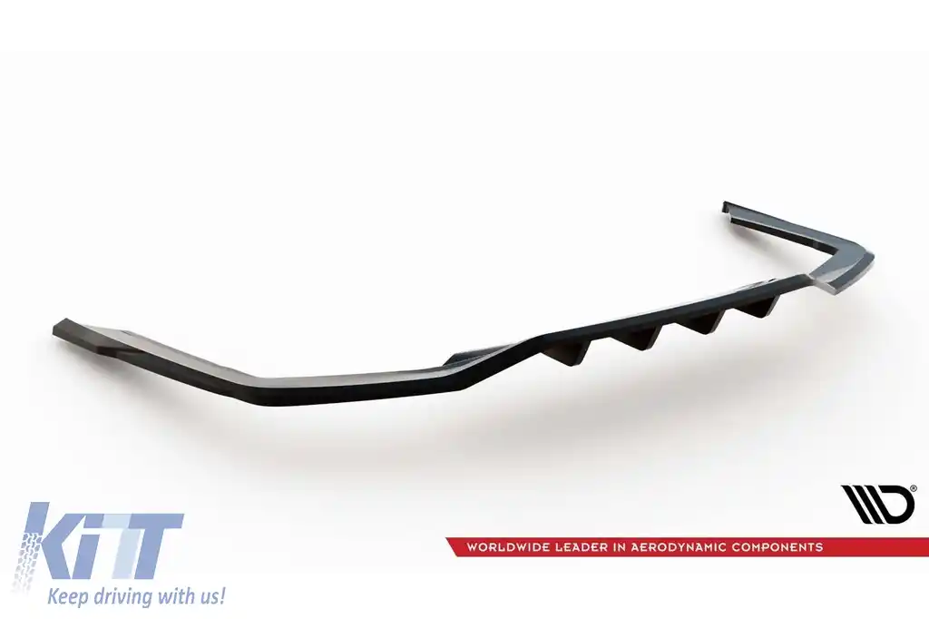 Spoiler Maxton Design versiunea 2 potrivit pentru bara spate a BMW Seria 7 G11 cu pachet M 2019-2022, lac negru-image-6236197