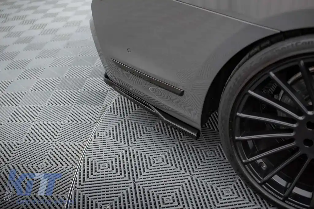 Spoiler Maxton Design versiunea 2 potrivit pentru bara spate a BMW Seria 7 G11 cu pachet M 2019-2022, lac negru-image-6236202