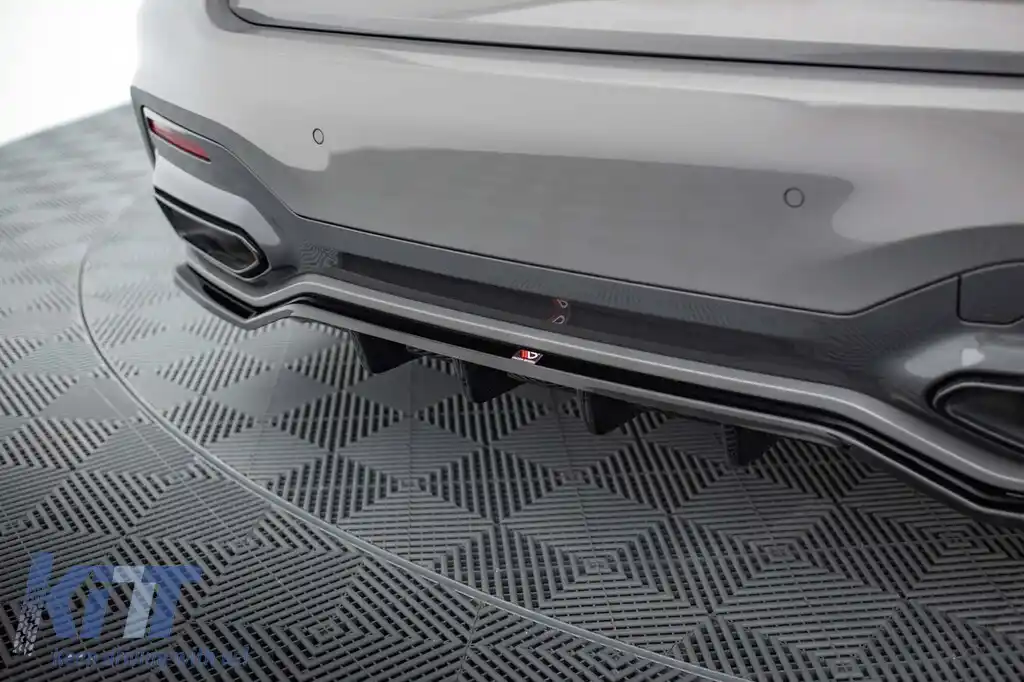 Spoiler Maxton Design versiunea 2 potrivit pentru bara spate a BMW Seria 7 G11 cu pachet M 2019-2022, lac negru-image-6236203