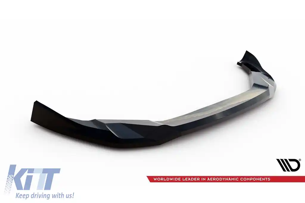 Spoiler Maxton Design versiunea 2 potrivit pentru bara frontală a BMW X3 F97 după 2021, lac negru-image-6236329