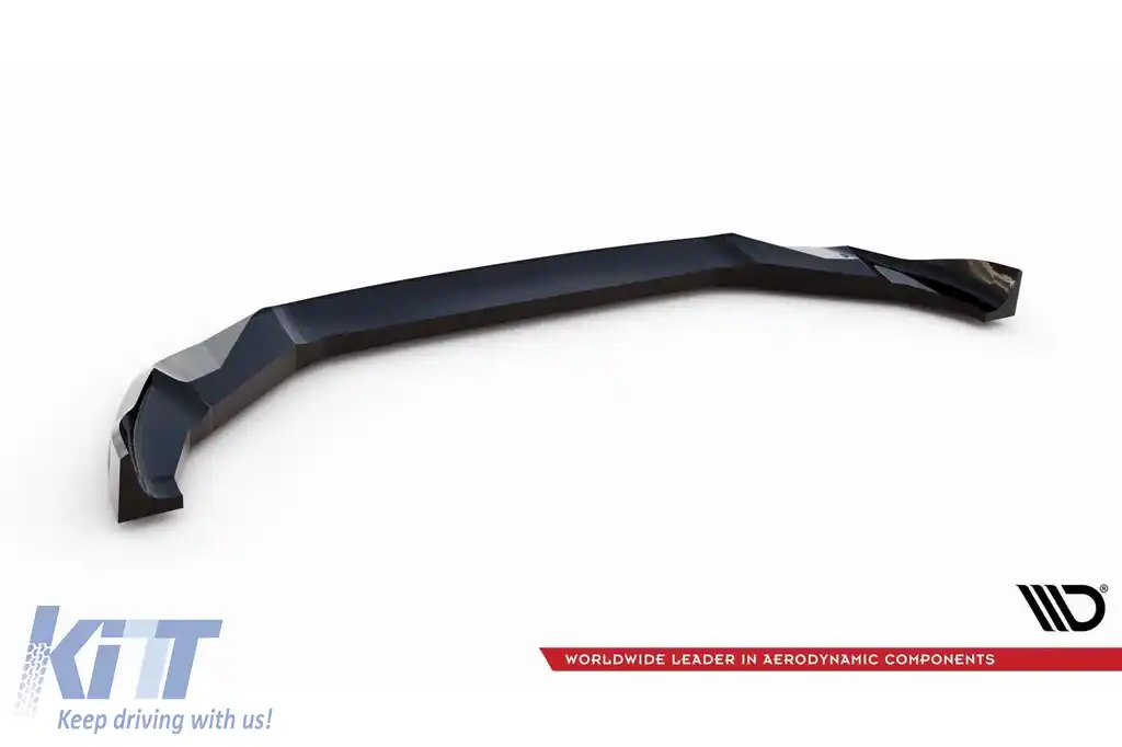 Spoiler Maxton Design versiunea 2 potrivit pentru bara frontală a BMW X3 F97 după 2021, lac negru-image-6236330