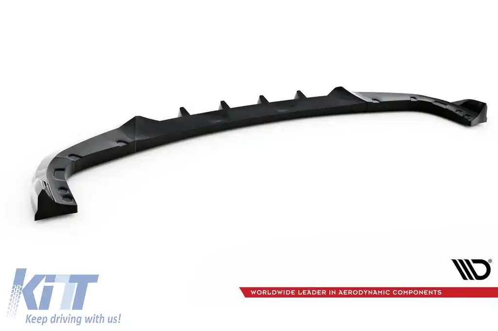 Spoiler Maxton Design versiunea 2 potrivit pentru bara frontală a BMW X6M F96 după 2020, lac negru-image-6236415