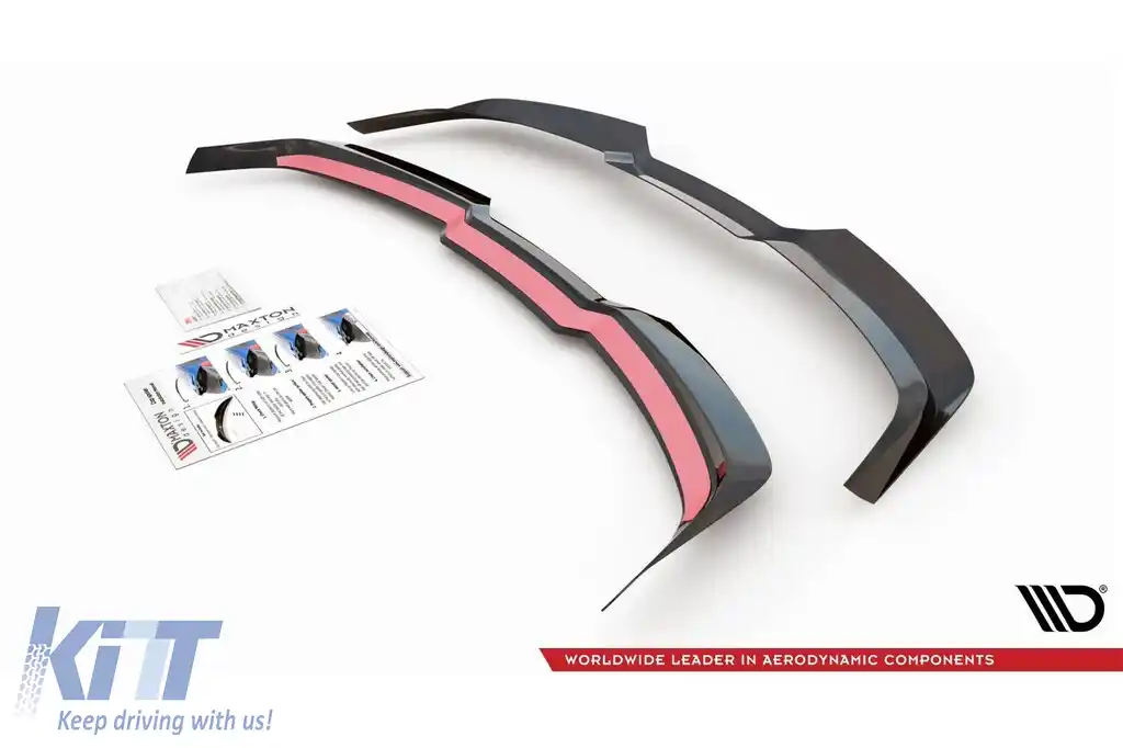 Spoiler Maxton Design versiunea 2 tip RS6 potrivit pentru Audi RS6 C8 portbagaj după 2019, lac negru-image-6235788