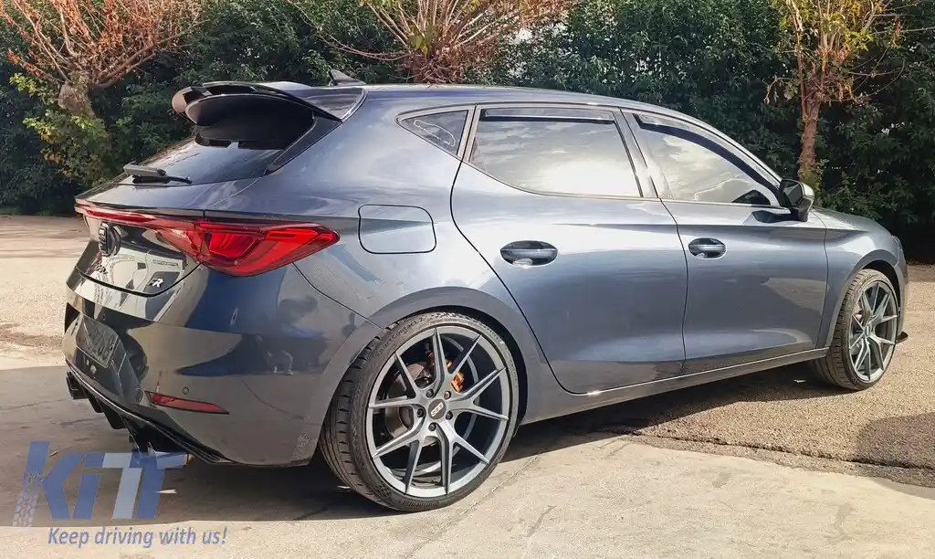 Spoiler Motordrome Design potrivit pentru acoperișul Seat Leon FR Mk4, Cupra Leon Mk1 hatchback după 2020-image-6230015