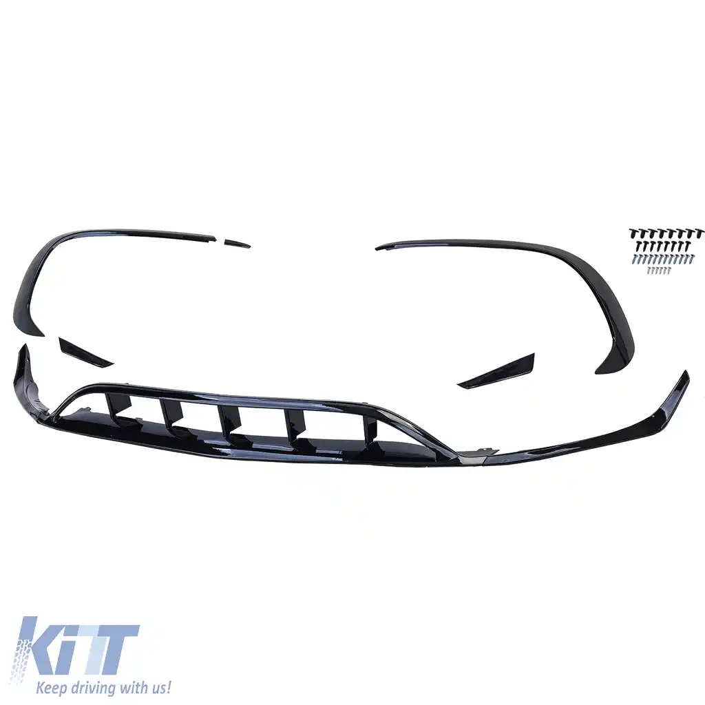 Spoiler pentru bara de protecție frontală, kit aerodinamic, flapsuri, splitter potrivit pentru Mercedes A W176 15-18-image-6199888