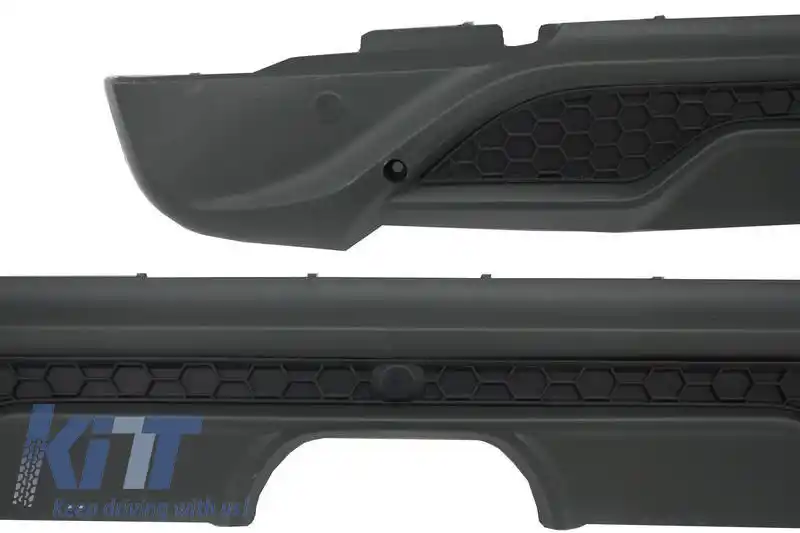 Spoiler pentru bara spate potrivit pentru Smart Fortwo 453 14-19 Brabus Look din plastic ABS-image-6318311