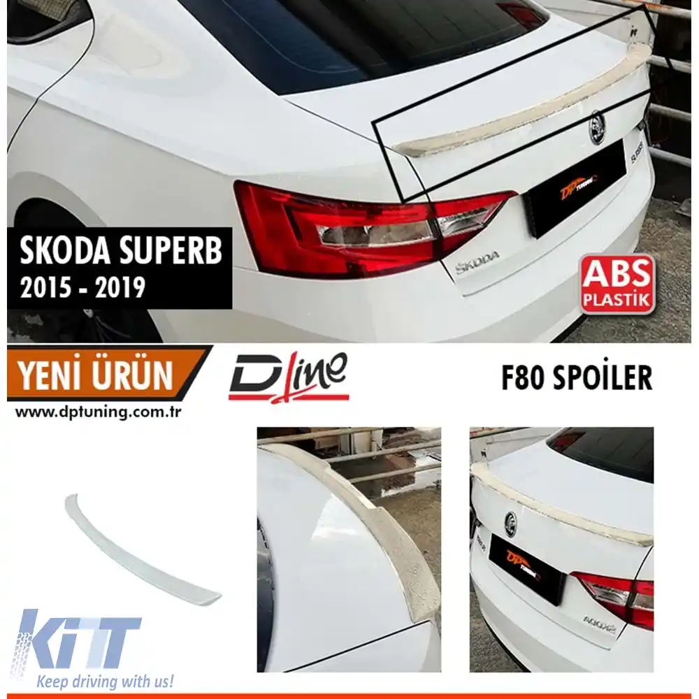 image-68-Spoiler pentru capacul din spate SuperB Mk3 F80 Suprafață brută ABS / 2015 - până acum