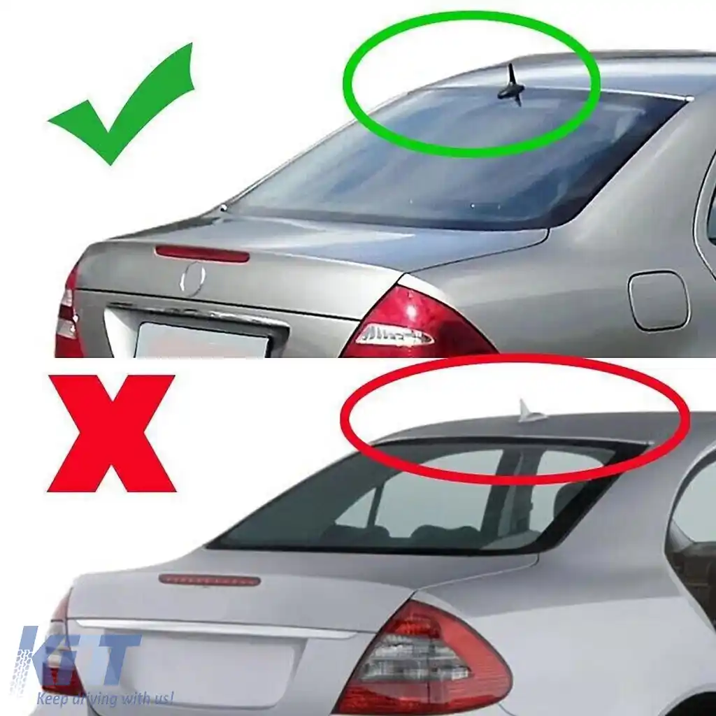 Spoiler pentru geamul din spate, potrivit pentru Mercedes E Class W211, finisaj negru lucios-image-6260914