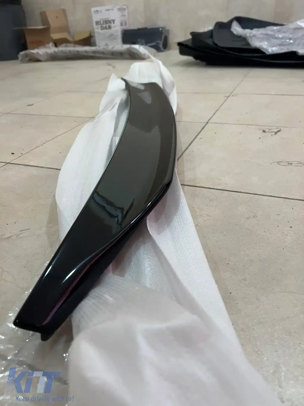 Spoiler pentru portbagaj potrivit pentru A5 B8 Piano Black ABS / 2009-2016 (Coupé)-image-6260869