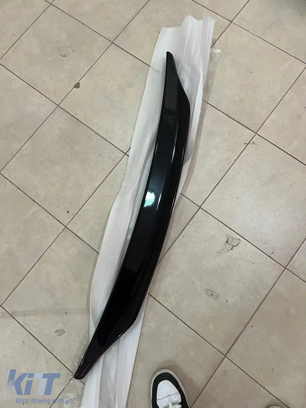 Spoiler pentru portbagaj potrivit pentru A5 B8 Piano Black ABS / 2009-2016 (Coupé)-image-6260872