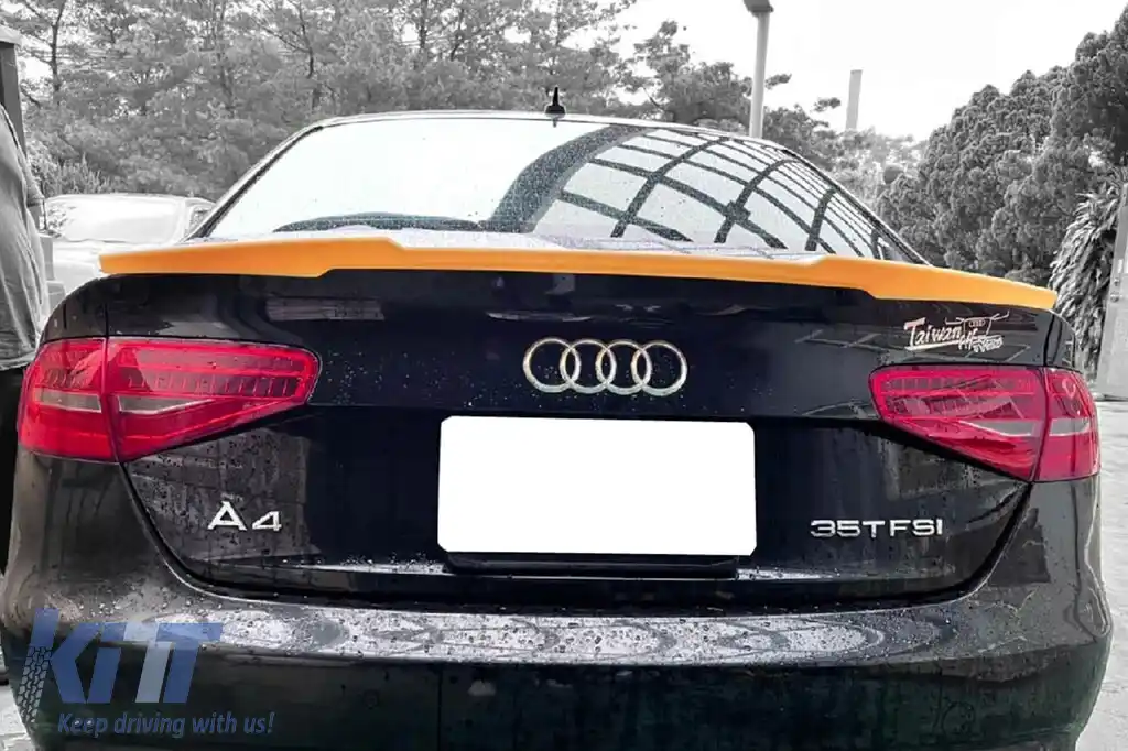Spoiler pentru portbagaj potrivit pentru Audi A4 B8.5 sedan 2013-2016, negru